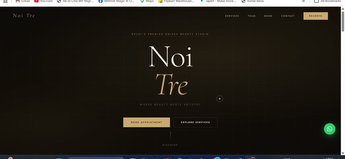 Noi Tre Salons website